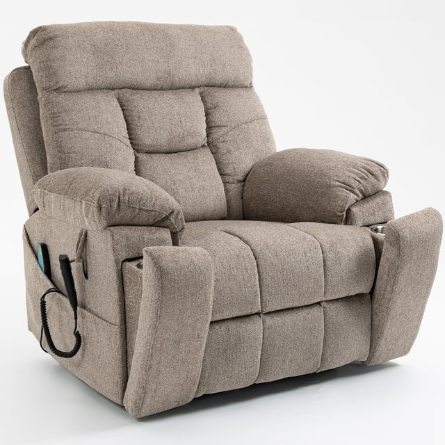 uhomepro Oversized Power Lift Recliner Chair with Massage and Heat for