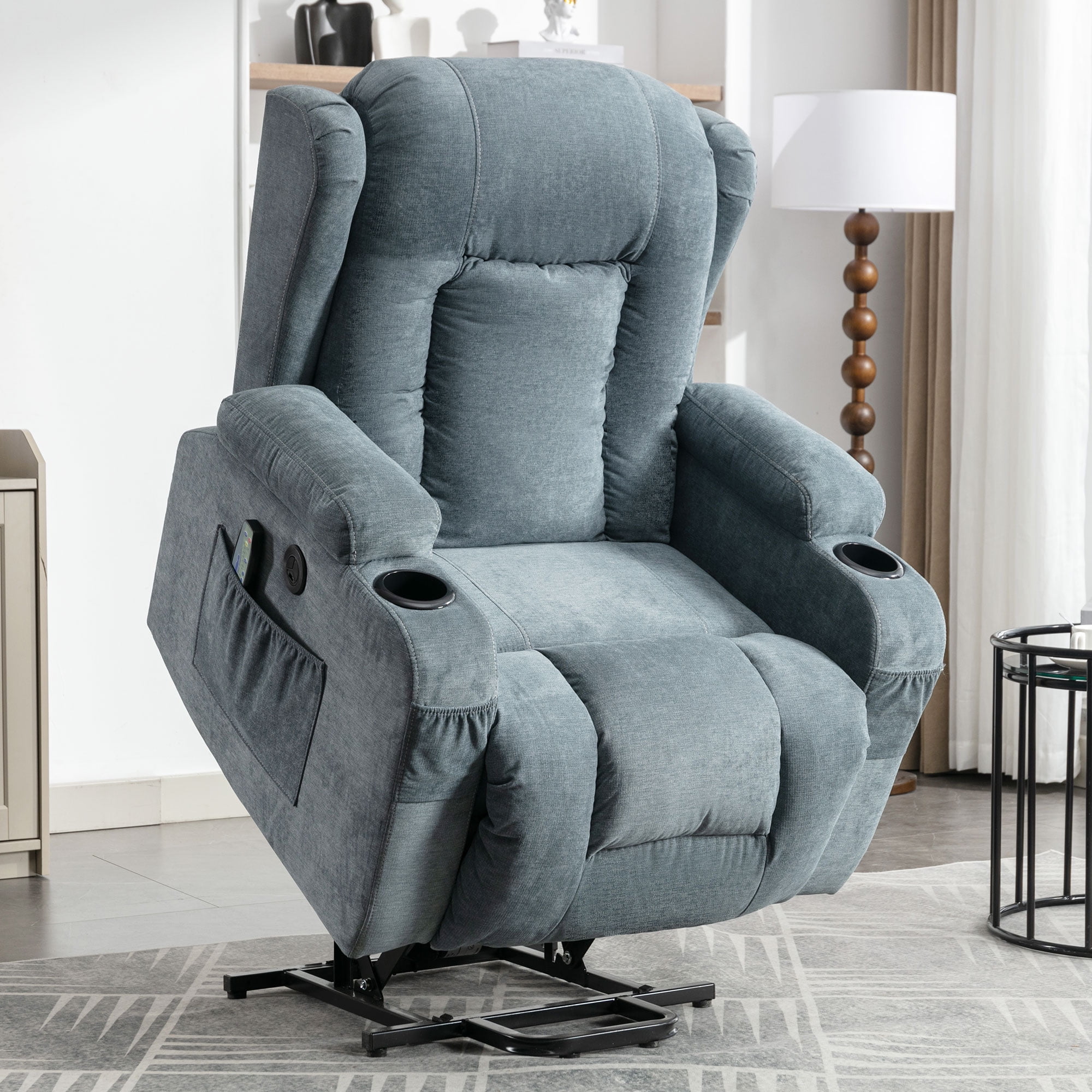 uhomepro Power Lift Recliner Chair for Elderly Wood and Metal