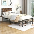 uhomepro Twin Size Metal Bed Frame for Kids, Modern Platform Bed Frame