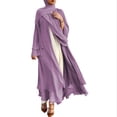 thumbnail image 1 of ui ong eeve Fowy i Crdign Iic Open Front Kiono Bet by Robe, 1 of 16