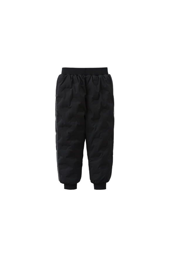 Boys Insulated Winter Thermal Down Pants for Outdoor Cold Weather Windproof Comfortable Kids Trousers Color:Black,Size:2-3 Years