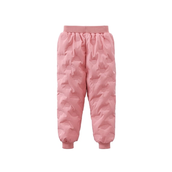 uikmnh Boys Insulated Winter Thermal Down Pants for Outdoor Cold Weather Windproof Comfortable Kids Trousers Color:Pink,Size:11-13 Years