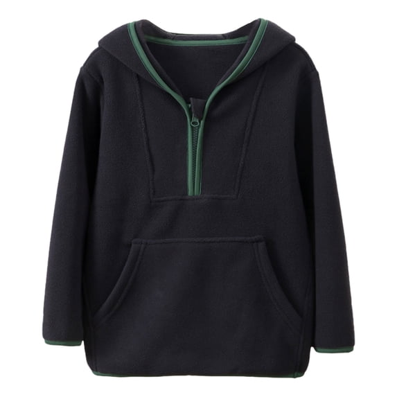 uikmnh Cute Hoodies Boys Girls Winter Hoodie Kids Solid Color Pullover Sweatshirt Warm Lined Hooded Jacket Cozy Soft Casual Outerwear Size:3-4 Years