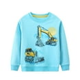 thumbnail image 1 of uikmnh Cute Hoodies Dinosaur Boys Sweatshirt Long Sleeve Pullover Crewneck Cartoon Graphic Tee Toddler Sport Top Casual Kids Hoodie Size:6-7 Years, 1 of 4