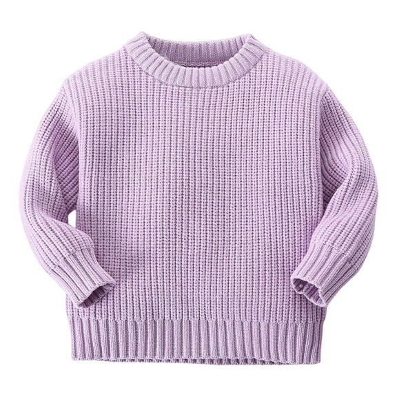 uikmnh Cute Tops Cozy Knitted Pullover Sweater for Toddler Girls and Boys Winter Warm Long Sleeve Top Size:18-24 Months