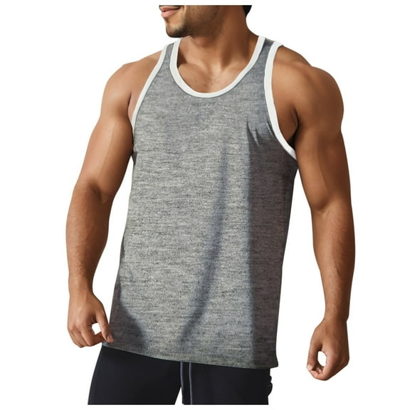 uikmnh Fall Sweater New Fitness Vest Sleeveless I Shirt for Men's Outdoor Running and Leisure Sports