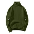 thumbnail image 1 of uikmnh Fall Sweaters Male Autumn and Winter Wool Sweater Round Neck Pullover Bottoming Shirt All Matching High Neck Top Sweaters for Men Size:3XL, 1 of 2