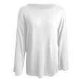 thumbnail image 1 of uikmnh Fall Sweaters Openwork Knit Pullover Sweater Casual Loose Long Sleeve Solid Top for Autumn Versatile Comfortable Yarn Cute Sweaters Size:XL, 1 of 4
