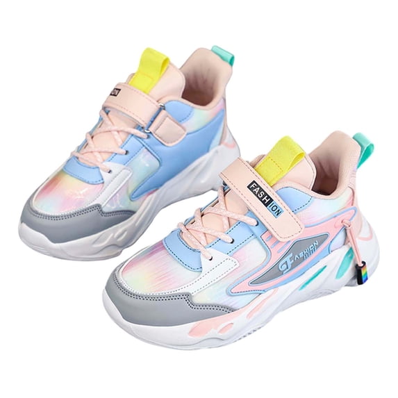 uikmnh Girls Fashion Sneakers Breathable Lightweight Running Shoes Casual Athletic Footwear for Kids Size:11.5