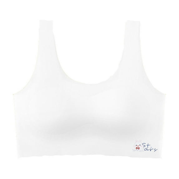 uikmnh Girls Underwear Training Bras for Girls Teen Girls Sports Bras Comfort Soft Solid Color Bras Cotton Underwear Size:11-14 Years