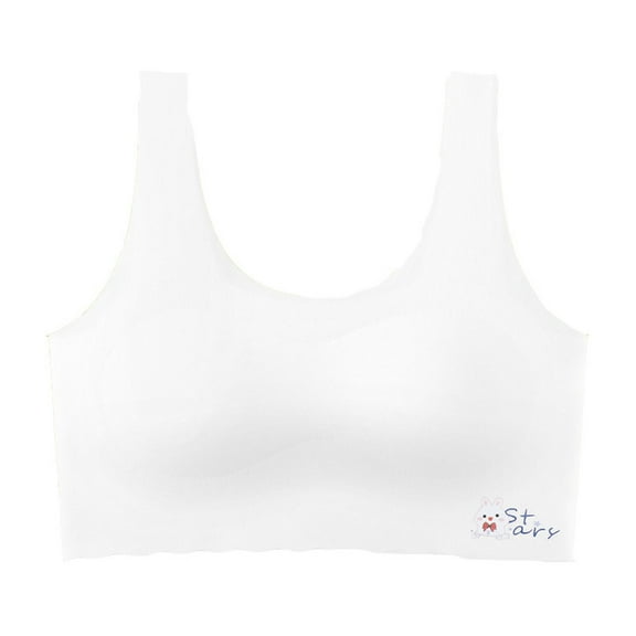 uikmnh Girls Underwear Training Bras for Girls Teen Girls Sports Bras Comfort Soft Solid Color Bras Cotton Underwear Size:11-14 Years