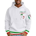 thumbnail image 1 of uikmnh Hoodies for Men Men's Hoodies and Sweatshirts Casual Italian Print Lettered Pullover Hoodie for Men Stylish Streetwear Lightweight Comfort Fit Cozie Hooded Top Size:3XL, 1 of 4