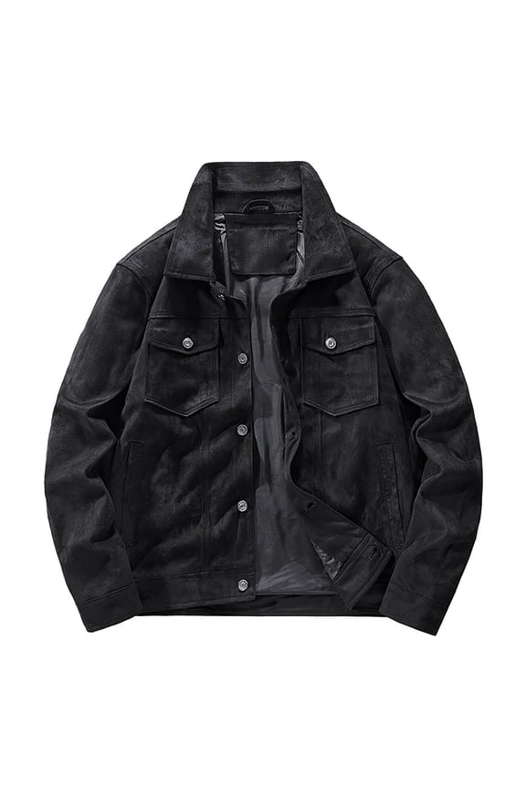 Jackets for Men,Men'S Autumn and Winter Retro Outdoor Sports Casual Style Lapel Jacket Coat,Winter Jackets for Men Size:2XL