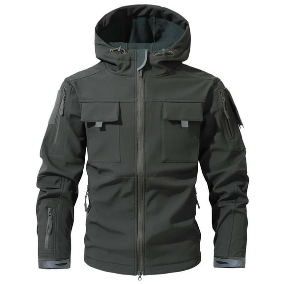 uikmnh Jackets for Men,Softshell Jacket for Men Loose Fitting Functional Jacket for Men Workwear Jacket for Men,Winter Jackets for Men Size:3XL