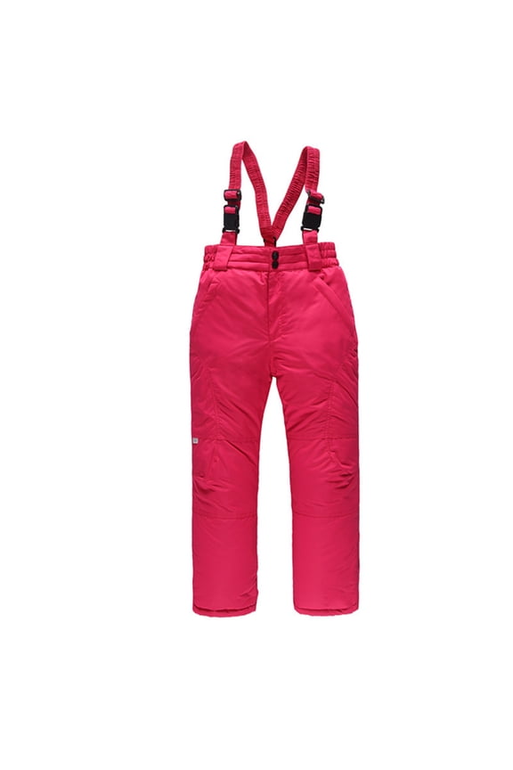 Kids Pants Boys Insulated Winter Ski Bib Pants Classic Snowsuit for Cold Weather Outdoor Activities Size:110