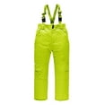 thumbnail image 1 of uikmnh Kids Pants Boys Insulated Winter Ski Bib Pants Classic Snowsuit for Cold Weather Outdoor Activities Size:150, 1 of 2