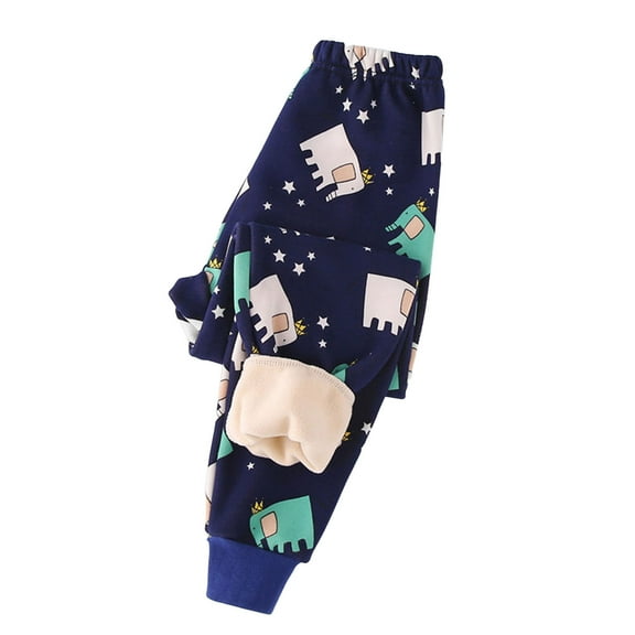 uikmnh Kids Pants Stylish Autumn Cartoon Print Elastic Waist Pants for Girls and Boys Comfortable Winter Children's Bottoms Size:4-5 Years