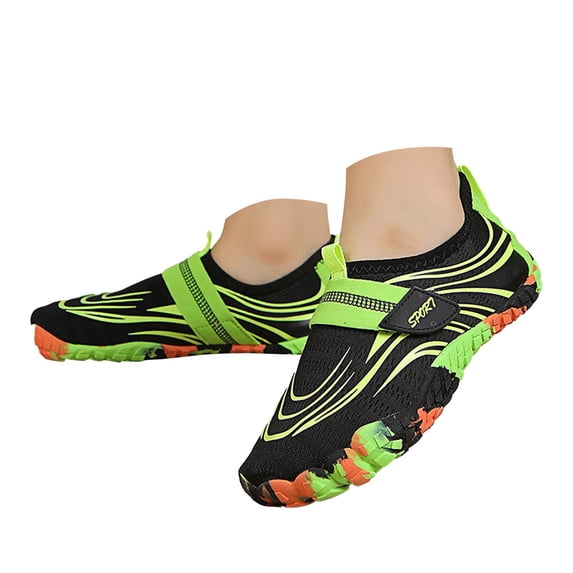 uikmnh Kids Water Shoes Barefoot Non Slip Beach Swim Shoes for Boys Girls Size:10.5