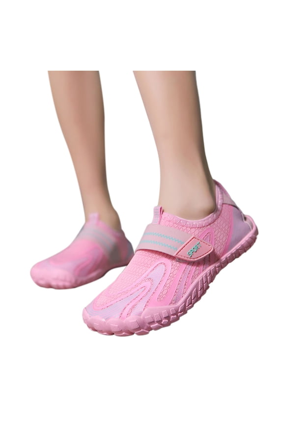 uikmnh Kids Water Shoes Non Slip Outdoor Beach Wading Sneakers for Boys Girls Size:5.5-6 Years