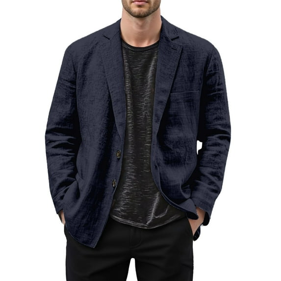 uikmnh Long Sleeve Shirts Stylish Men's Casual Business Shirt Versatile Loose Fit Layer Linen for Men for formal and Informal Occasions Size:S