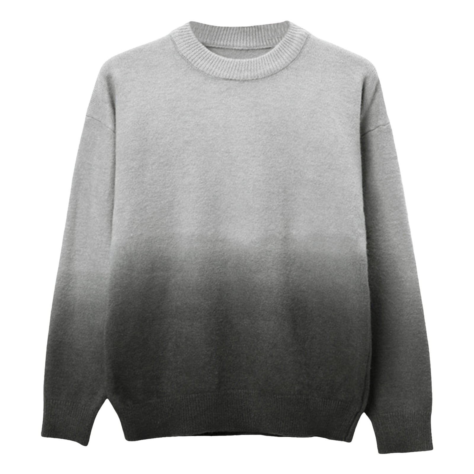 uikmnh Male Autumn and Winter Thick and Warm Soft High Neck Gradient