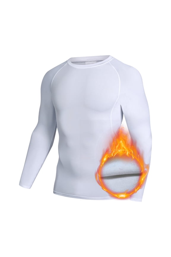 Men T Shirts Men's Autumn Winter Fitness Solid Color Long Sleeve Workout Shirt Athletic Compression Top for Training and Gym Cotton T Shirts Size:L