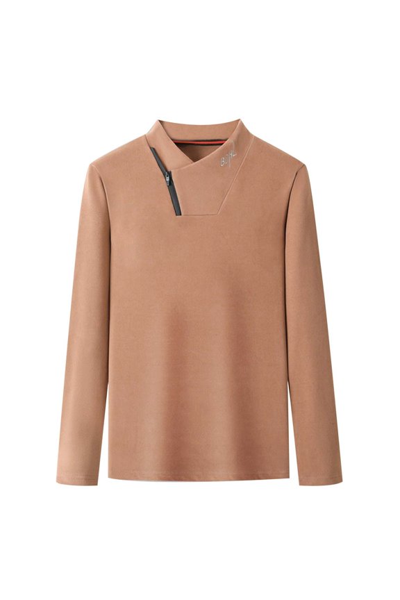 Men T Shirts Men's Winter Thermal Base Layer Solid Color Long Sleeve V Neck Embroidered T-Shirt for Inner Wear Comfort Cotton T Shirts Size:3XL