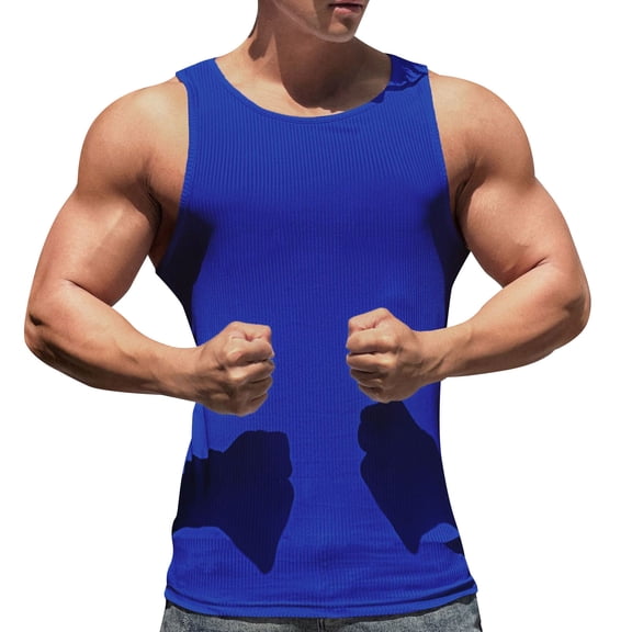 uikmnh Men Tank Tops Fashion Casual Sleeveless Raglan Print Tank Top for Spring Summer Comfort Wear Size:XL