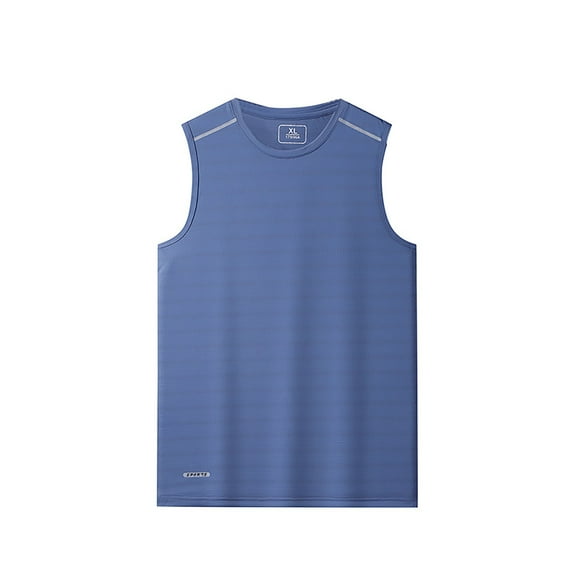 uikmnh Men Tank Tops Oversized Loose Fit Sweatshirt Wicking Ice Sport Vest for Summer Running Fitness Sleeveless Top Size:XL