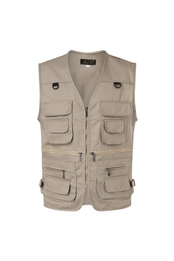 Men Tank Tops Summer Photography Tour Fishing Vest with Multiple Pockets for Outdoor Adventures Size:3XL