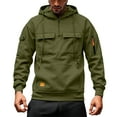 thumbnail image 1 of uikmnh Men's Hoodies Heavyweight Solid Color Hoodie for Fall and Winter Casual Pocket Sweatshirt for Youth Comfortable and Stylish Outdoor Wear Size:S, 1 of 5