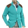 thumbnail image 1 of uikmnh Men's and Winter Sweater Cardigan Slim Lapel Long Sleeve Knitted Coat, 1 of 8