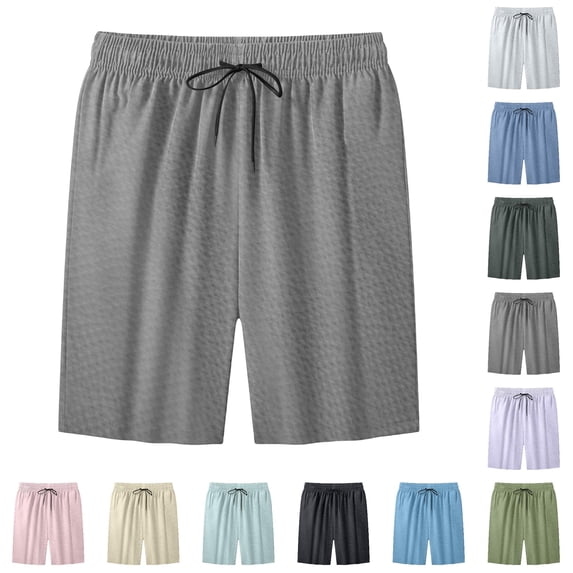 uikmnh Mens Drawstring Linen Shorts Comfort Stretch Fit Relaxed Everyday Shape Neat Tailored Lines for Backyard Barbecues,3XL