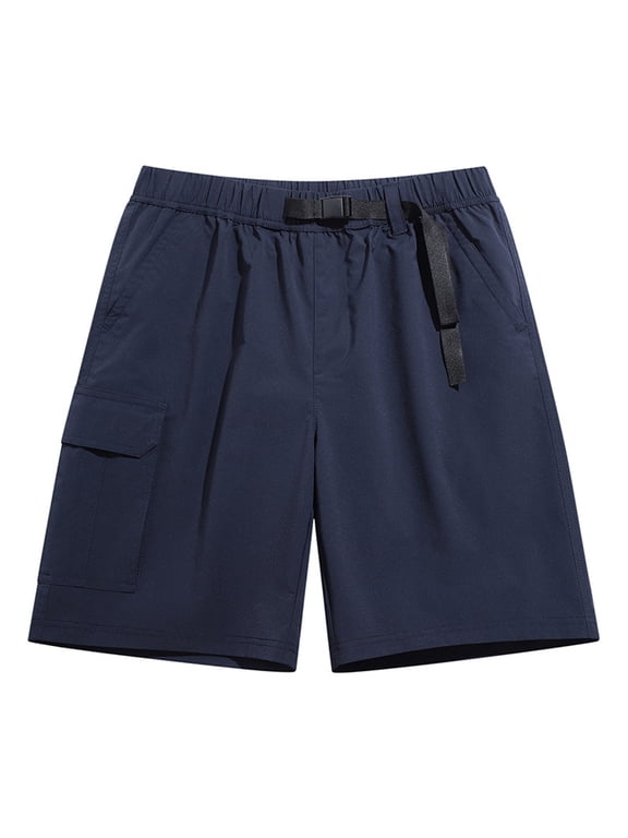 uikmnh Mens Hiking Pockets Cargo Shorts Comfort Stretch Fit Relaxed Everyday Shape Neat Tailored Lines for Job Site Shifts,4XL