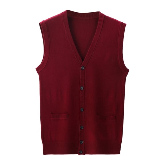 uikmnh Mens Hoodies Pullover,Male Autumn and Winter Single Buckle Sweater Vest V Neck Pure Color Wool Collarless Shirt Combined Body Type Non Hooded Vest Sweater Vest,Hoodies for Men Graphic(Size:L)