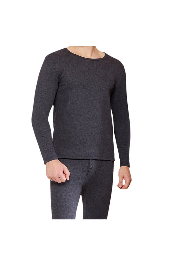 Mens Pajamas Set Men's Wool Thermal Underwear Set for Winter Warmth and Comfortable Lounging
