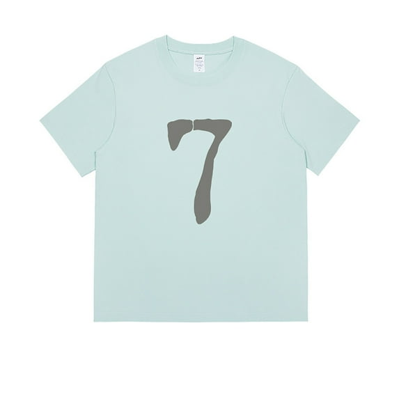 uikmnh Mens Shirts Men's Digital Print Short Sleeve Summer Loose T Shirt Size:XL