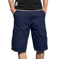 thumbnail image 1 of uikmnh Mens Shorts Men's Cargo Shorts Loose Fit Pocket Outdoor Cargo Shorts Cotton Size:36, 1 of 5