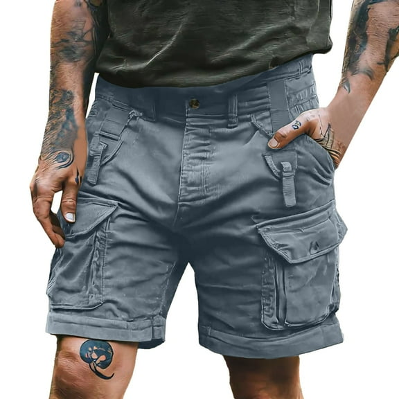 uikmnh Mens Shorts Men's Casual Shorts Lightweight and Comfortable Design Ideal for Outdoor Activities and Relaxation Versatile Style for All Occasions Size:S