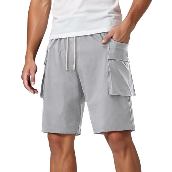 uikmnh Mens Shorts Men's Casual Shorts Relaxed Fit Comfortable Lightweight for Everyday Wear for Spring and Summer Stylish and Versatile Summer Shorts Size:L