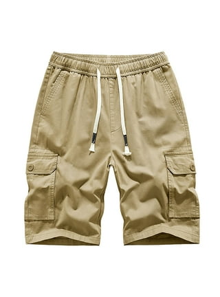 Drawstring khaki shorts shop