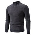 thumbnail image 1 of uikmnh Mens Sweater 2025 Men's and Winter Crew Neck Jacquard Pullover Sweater Sweater Base Size:3XL, 1 of 4
