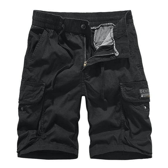 uikmnh Mens Sweatpants Men Pants Casual Comfortable Cargo Shorts Outdoor Fashion Five Points Casual Pocket Cargo Shorts Size:38
