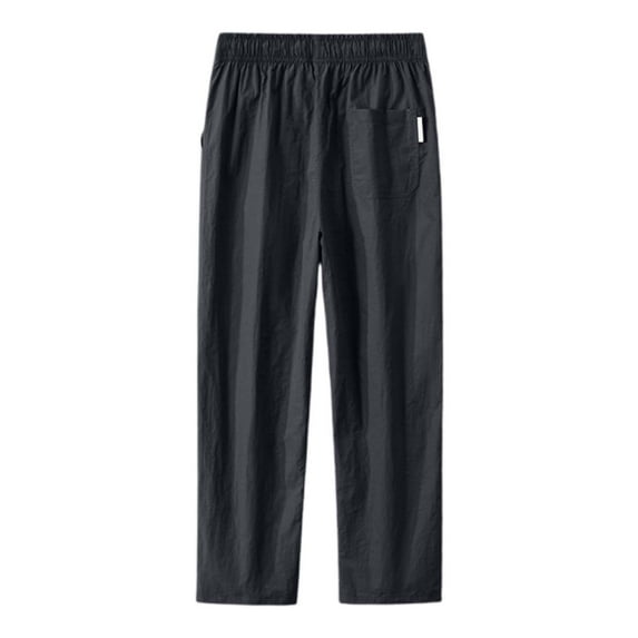 uikmnh Mens Sweatpants Men's Pants Men's Spring and Autumn High Street Jeans Loose Straight Drawstring Casual Pants Couple Pants Size:M