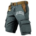 thumbnail image 1 of uikmnh Mens Sweatpants Men's Summer Loose Pocket Shorts Are Casual and Comfortable Breathable Sports Shorts Size:4XL, 1 of 2
