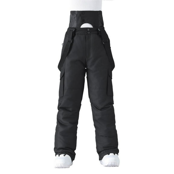 uikmnh Mens Sweatpants Men's Windproof Winter Outdoor Warm Thickened Double Shoulder Ski Sport Comfort Trousers with Side Pockets Solid Color Size:S
