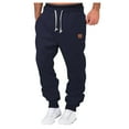 thumbnail image 1 of uikmnh Mens Sweatpants,Mens Sports Pants Hat Woven Pocket Solid Pocket Leather Label Thin Sweatpants,Size 2XL, 1 of 4