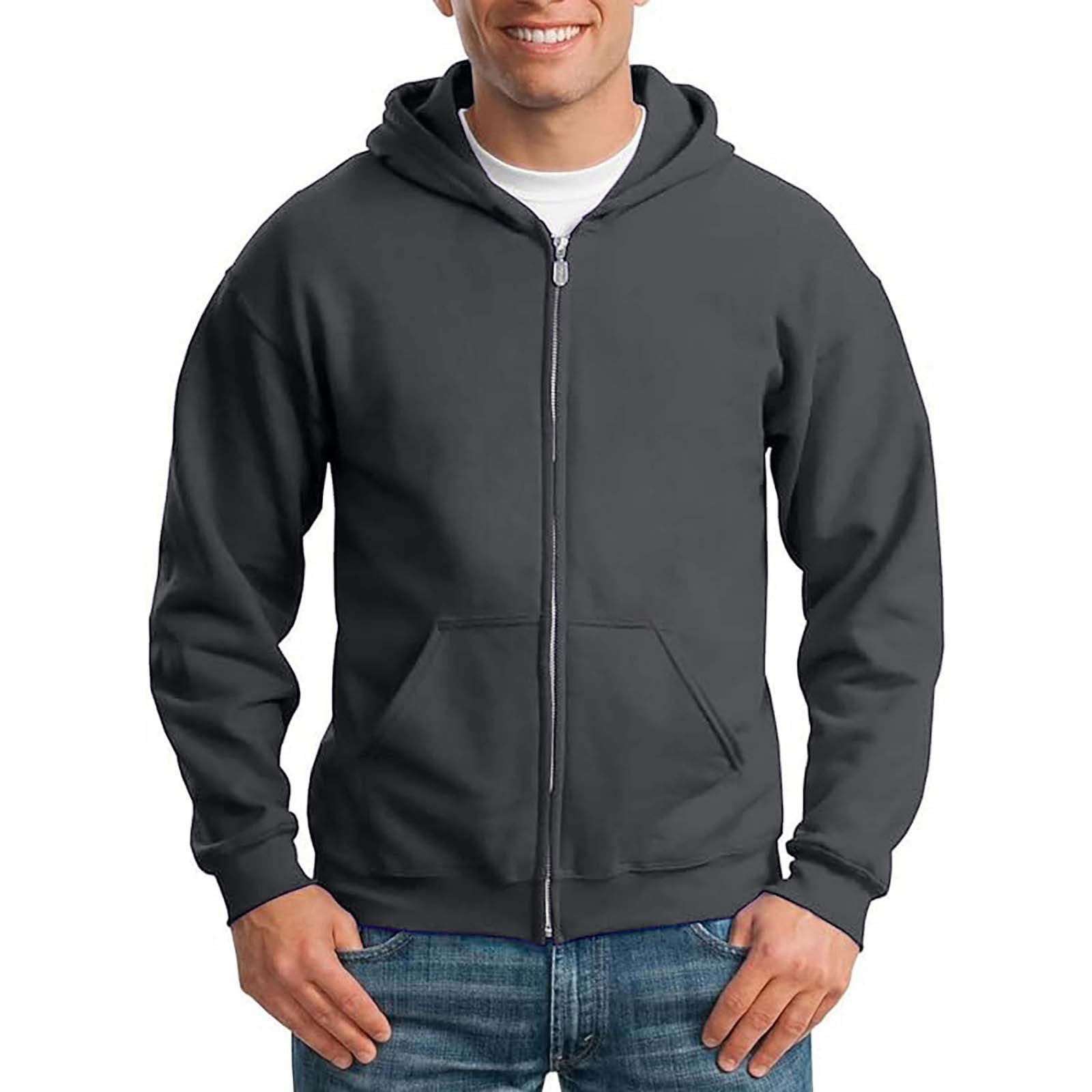 uikmnh Mens Sweatshirts,Mens Plus Sweatshirts Thickened Solid Zipper