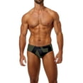 thumbnail image 1 of uikmnh Mens Swimsuit Low Rise Bikini Swim Briefs Adjustable Drawstring Comfortable Swimwear for Beach Pool Size:M, 1 of 4