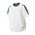 thumbnail image 1 of uikmnh Mens T Shirts 2025 Men's Summer Striped Patchwork Short Sleeved T Shirt Size:XL, 1 of 4